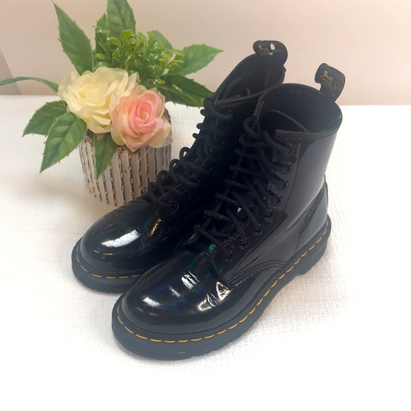 Dr Martens AirWair 1460 Patent Leather Boots Size 5 - Picture 3 of 11